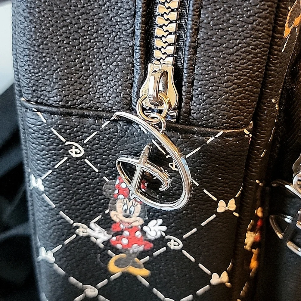 NWT! Disney Minnie Mouse Monogram backpack Purse Bag